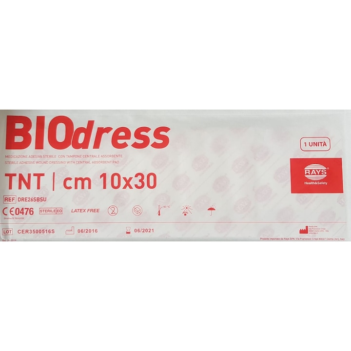 Set 25 pansamente sterile cu pad absorbant, 10x30cm