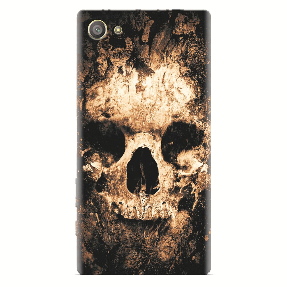 Husa silicon pentru Sony Xperia Z2 Mini, Zombie Skull