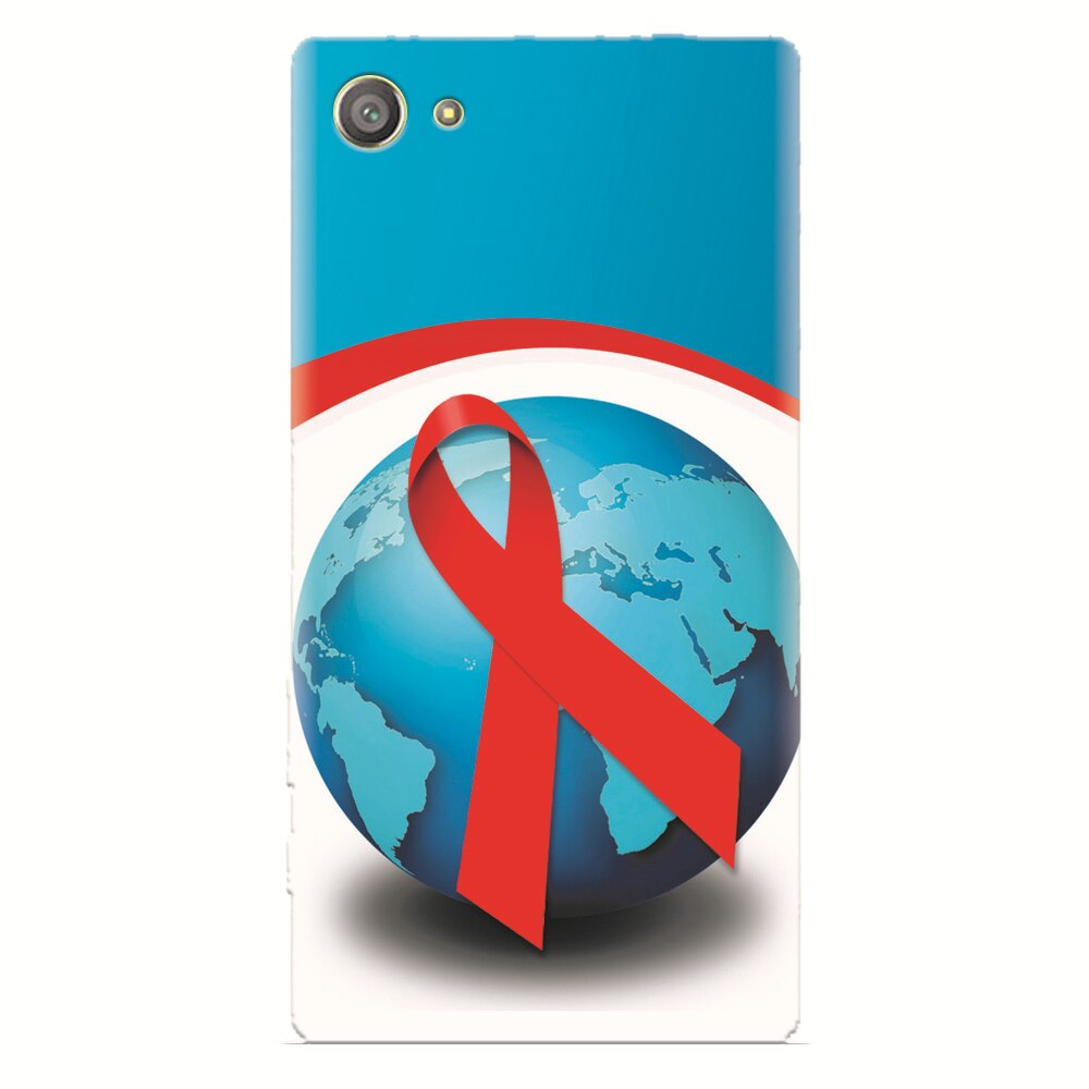 Husa silicon pentru Sony Xperia Z2 Mini, World Aids Day