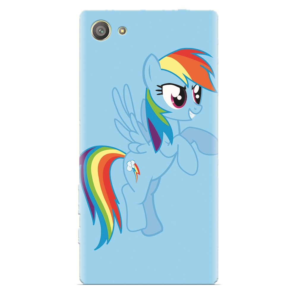 Husa silicon pentru Sony Xperia Z2 Mini, Rainbow Dash