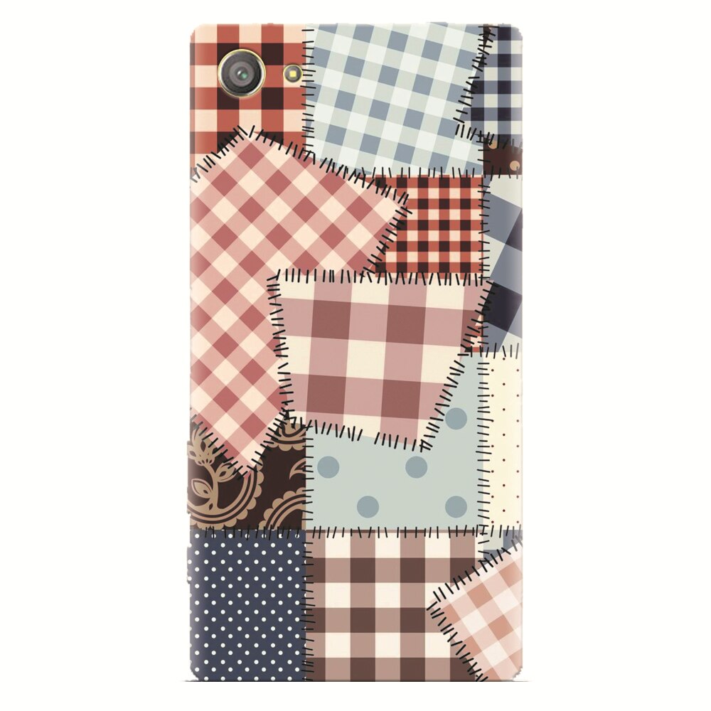 Husa silicon pentru Sony Xperia Z2 Mini, Patchwork Vector