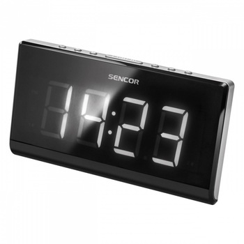 Ceas cu radio Sencor SRC340, 10 canale, Negru Ceas cu radio Sencor SRC340, 10 canale, Negru