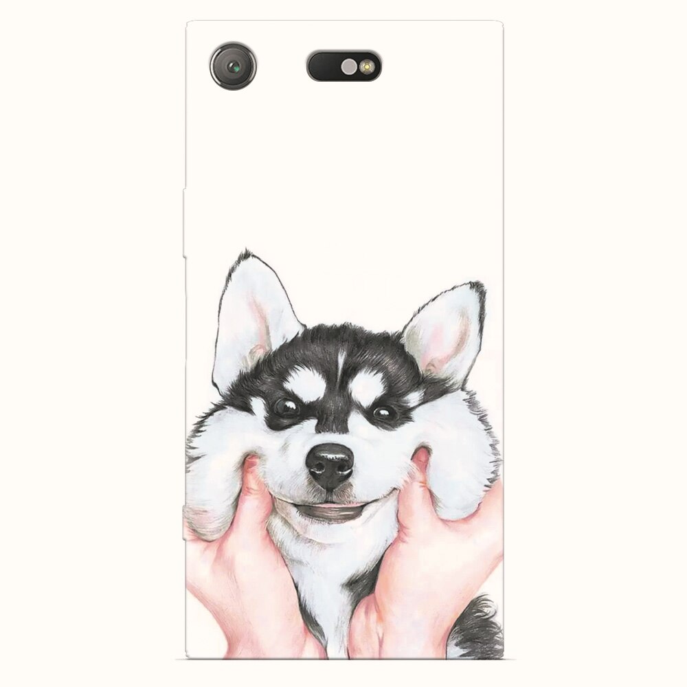 Husa silicon pentru Sony Xperia XZ1 Compact, Cute Dog.