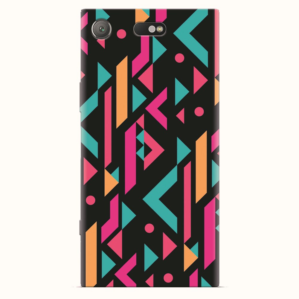 Husa silicon pentru Sony Xperia XZ1 Compact, Alien Geometrics