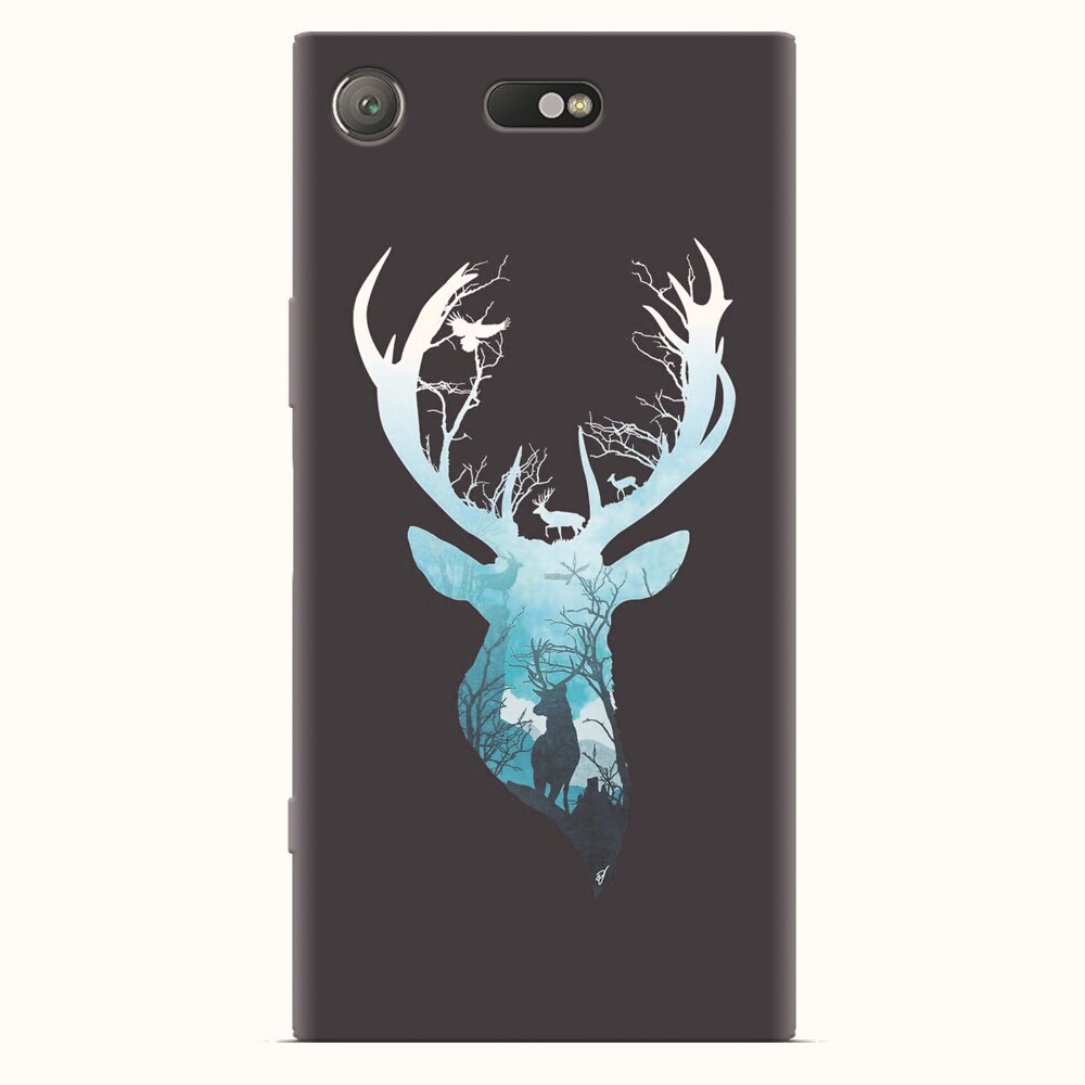 Husa silicon pentru Sony Xperia XZ1 Compact, Cerb