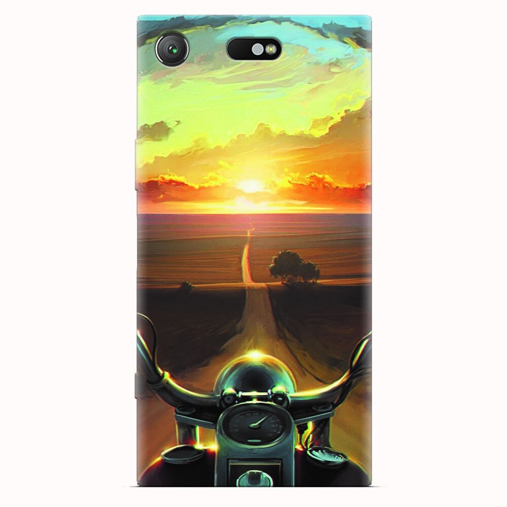 Husa silicon pentru Sony Xperia XZ1 Compact, Country Road