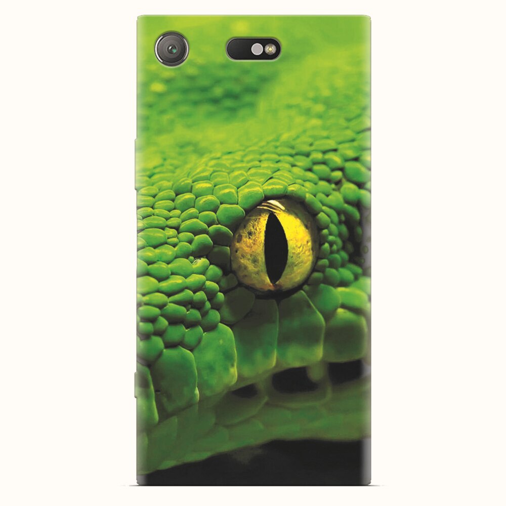 Husa silicon pentru Sony Xperia XZ1 Compact, Animal Eye