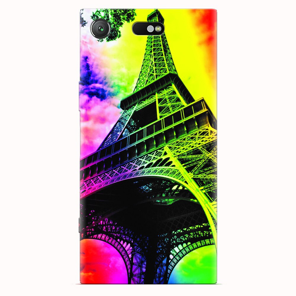 Husa silicon pentru Sony Xperia XZ1 Compact, Eiffel Tower
