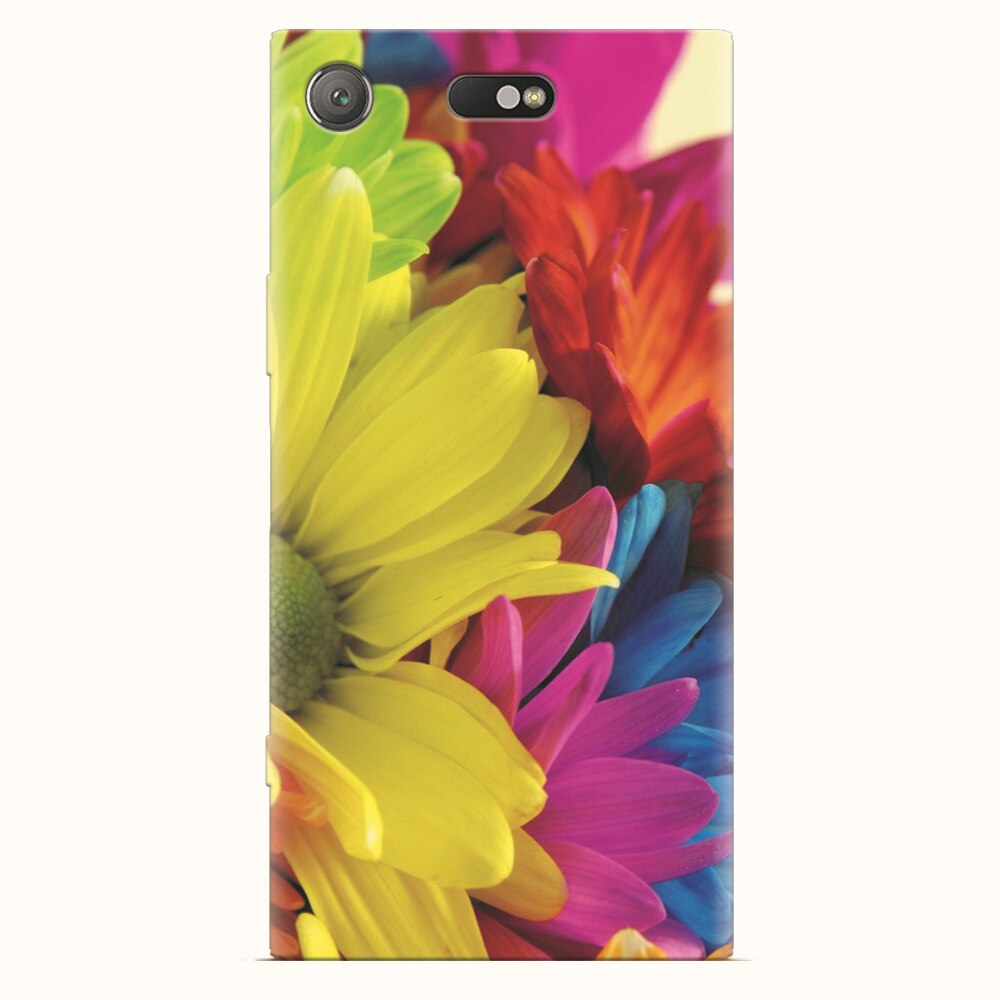 Husa silicon pentru Sony Xperia XZ1 Compact, Flower