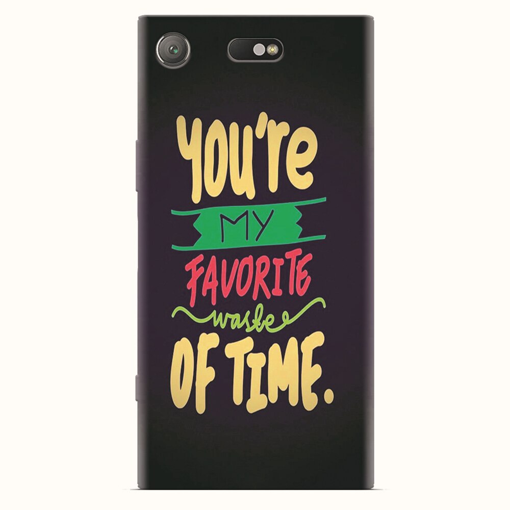 Husa silicon pentru Sony Xperia XZ1 Compact, My Favorite Waste Of Time