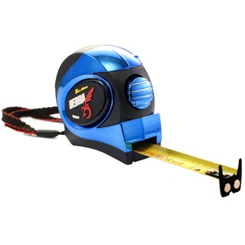 Ruleta magnetica 5m cu marcaj pe ambele parti si autoblocare - Latime banda 19 mm Ruleta magnetica 5m cu marcaj pe ambele parti si autoblocare - Latime banda 19 mm