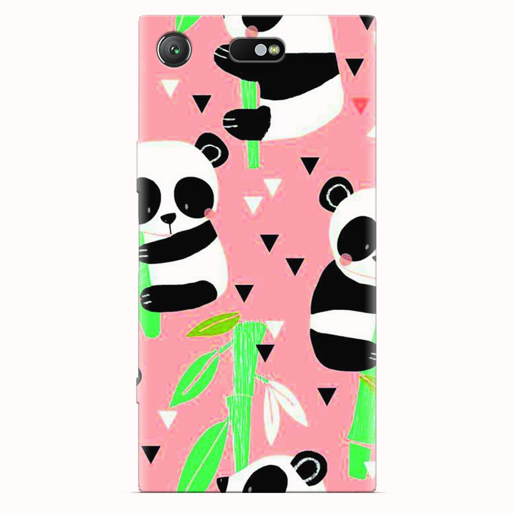Husa silicon pentru Sony Xperia XZ1 Compact, Baby Panda 001