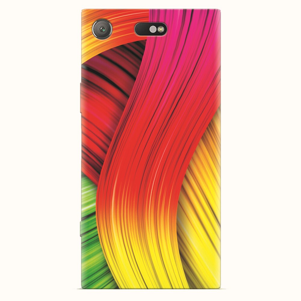 Husa silicon pentru Sony Xperia XZ1 Compact, Colorful Abstract
