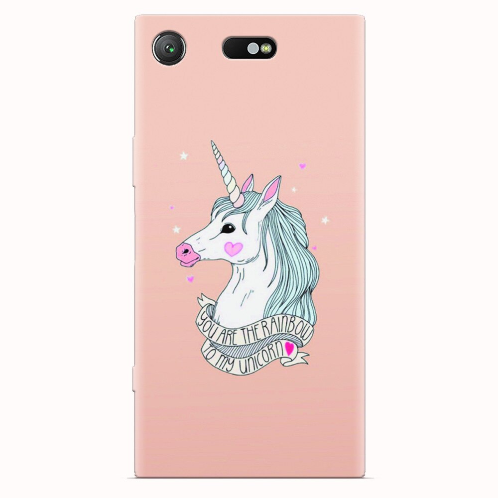 Husa silicon pentru Sony Xperia XZ1 Compact, Cute Rose Gold