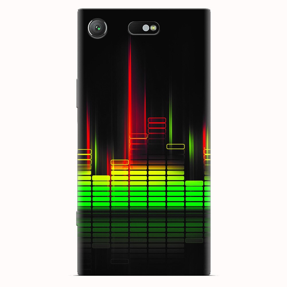 Husa silicon pentru Sony Xperia XZ1 Compact, Abstract Dj Sound System