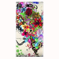 husa silicon pentru sony xperia xz1 compact abstract flowers tattoo illustration imagen 33_0_
0