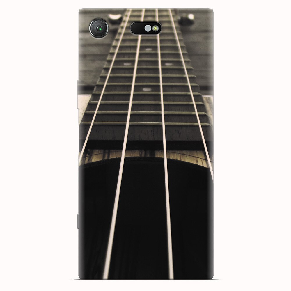 Husa silicon pentru Sony Xperia XZ1 Compact, Bass Guitar
