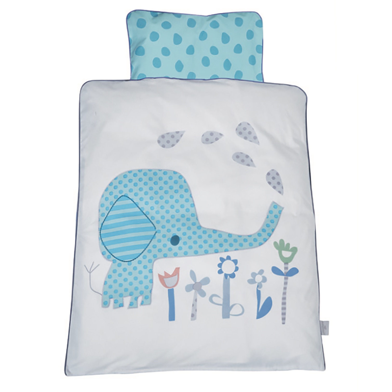 Set lenjerie de pat bebelusi Baby Dan Elefantastic 70 x 100 cm