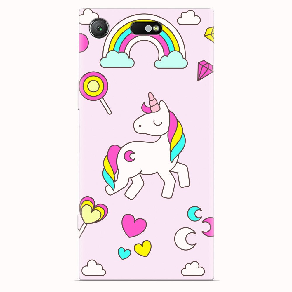 Husa silicon pentru Sony Xperia XZ1 Compact, Cute Unicorn