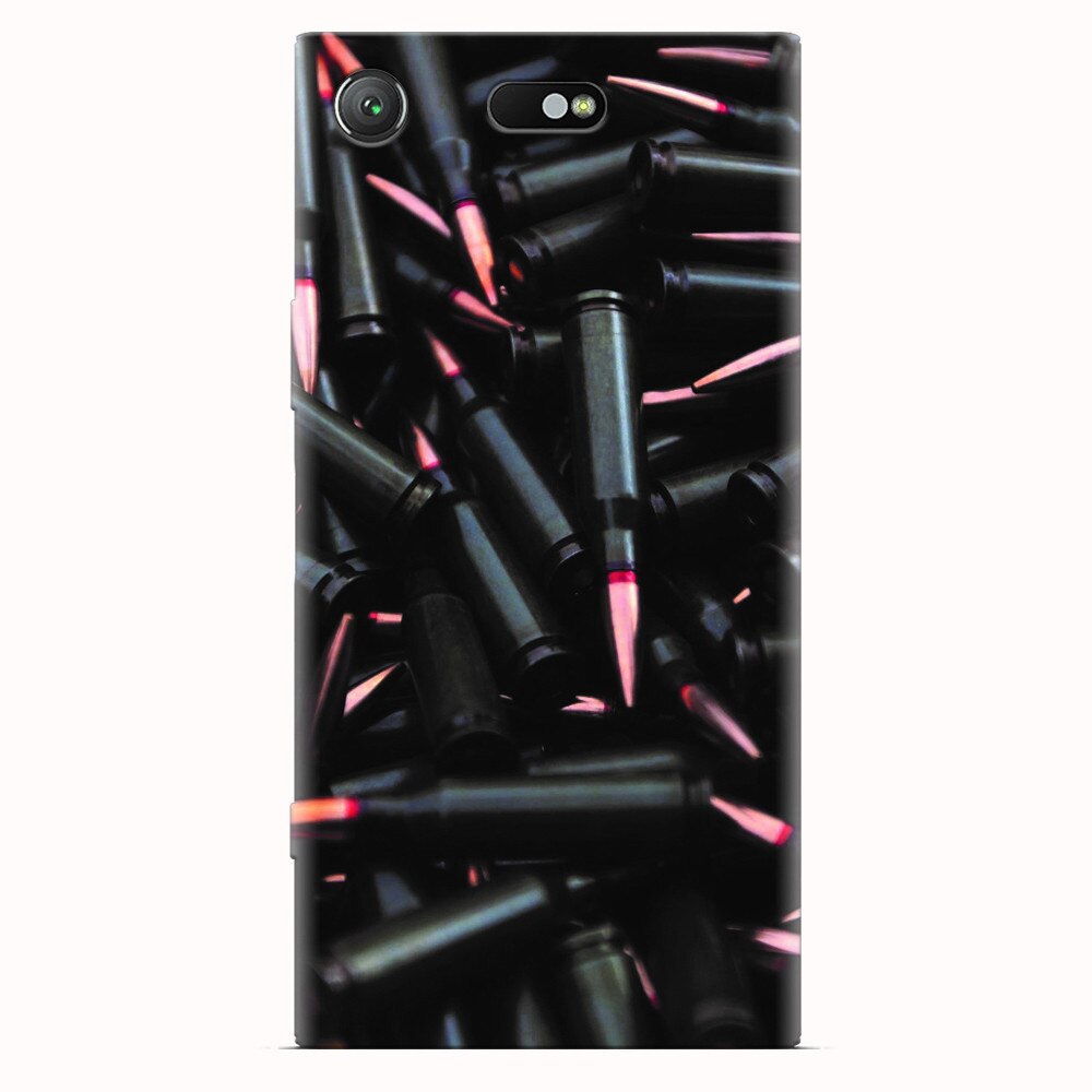 Husa silicon pentru Sony Xperia XZ1 Compact, Ammunition Bullets
