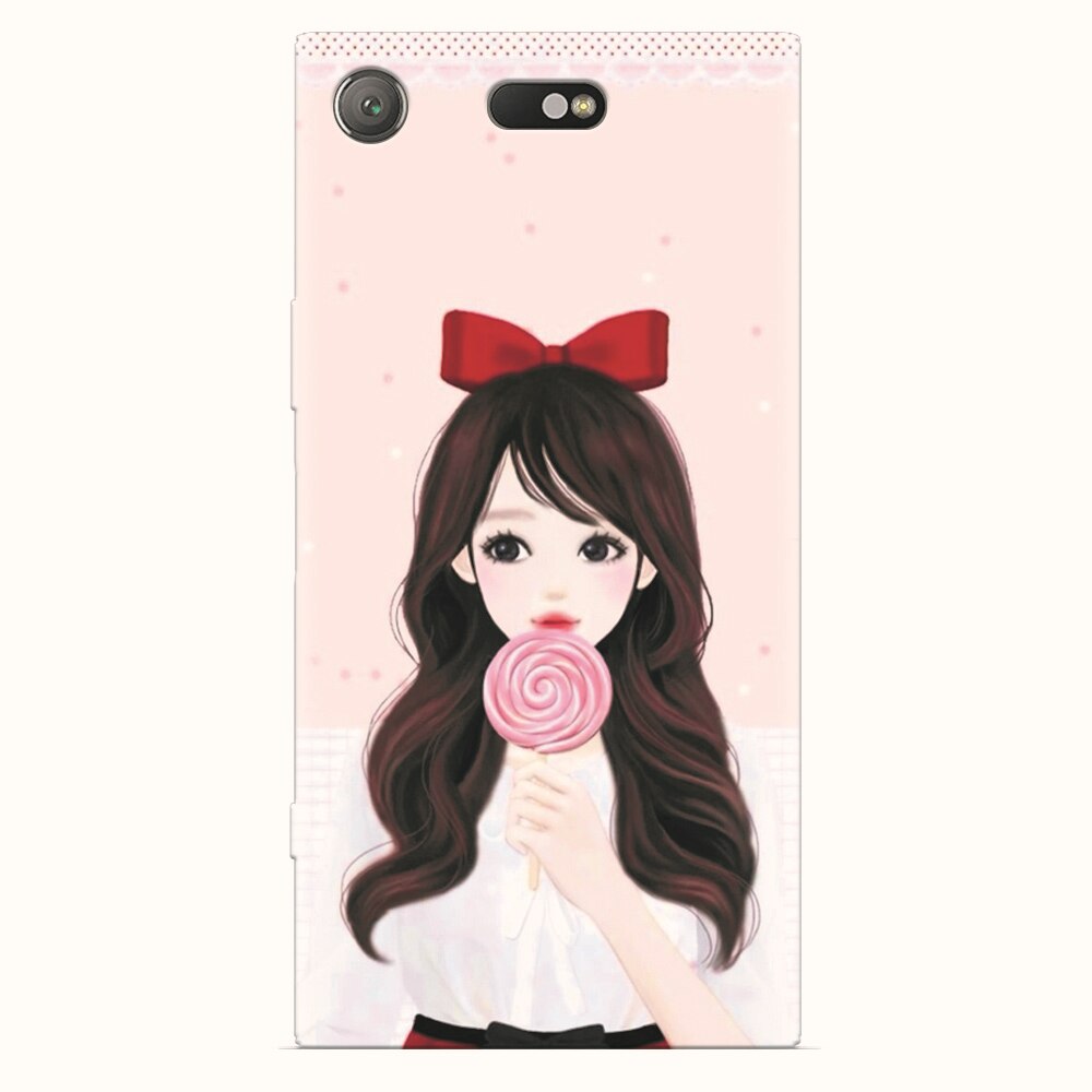 Husa silicon pentru Sony Xperia XZ1 Compact, Girly 001