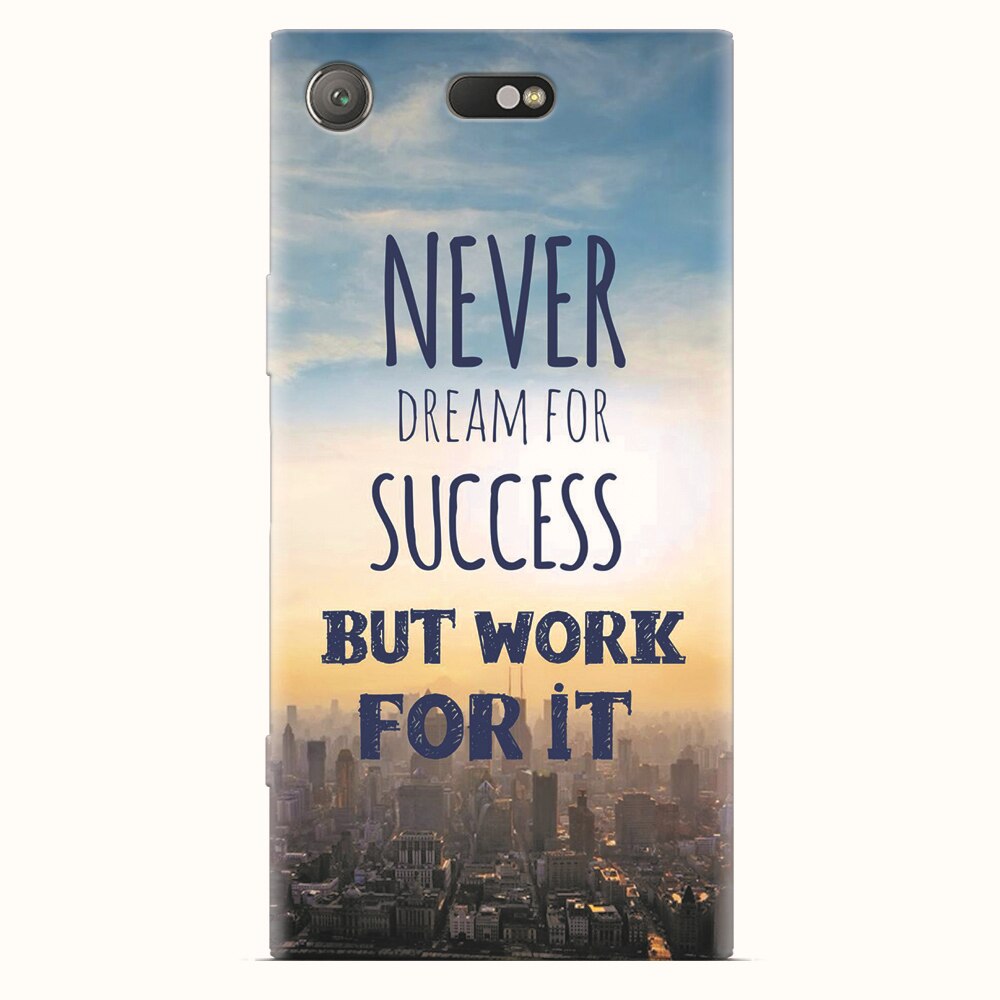 Husa silicon pentru Sony Xperia XZ1 Compact, Never Dream
