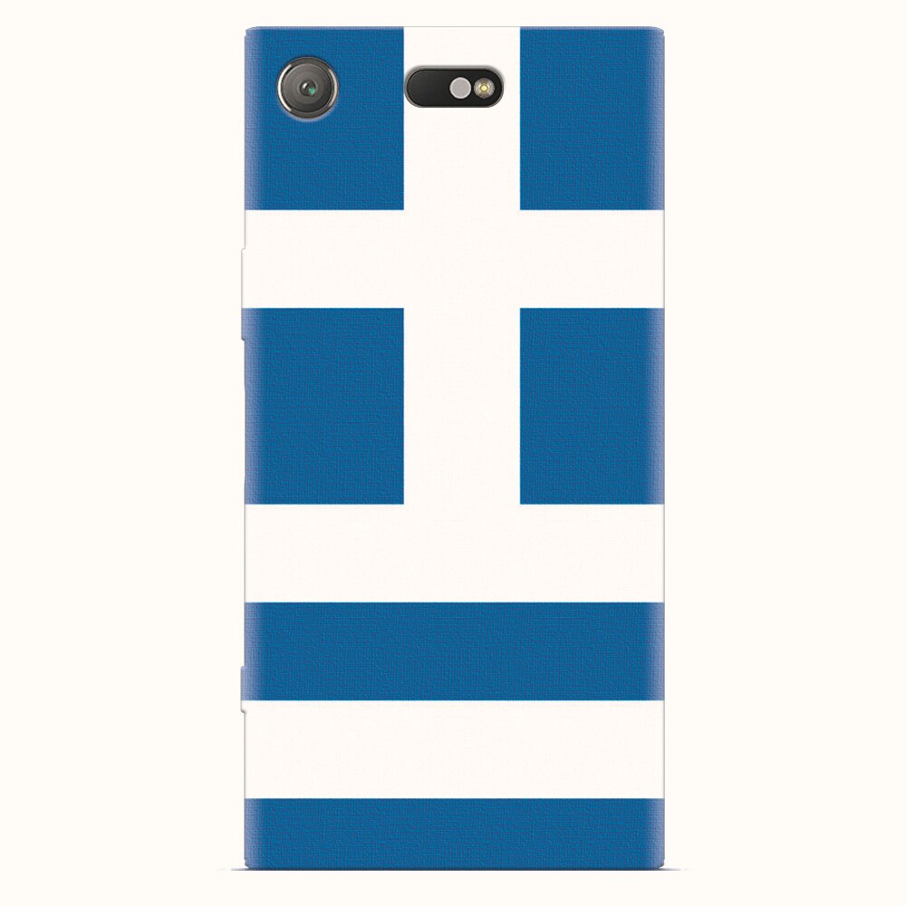 Husa silicon pentru Sony Xperia XZ1 Compact, Greece Flag