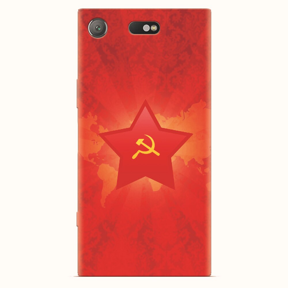 Husa silicon pentru Sony Xperia XZ1 Compact, Soviet Union