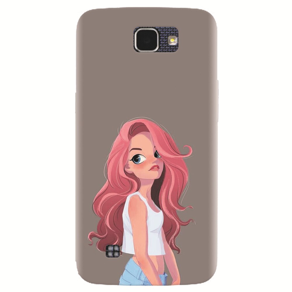 Husa silicon pentru LG K4, Cute Girl