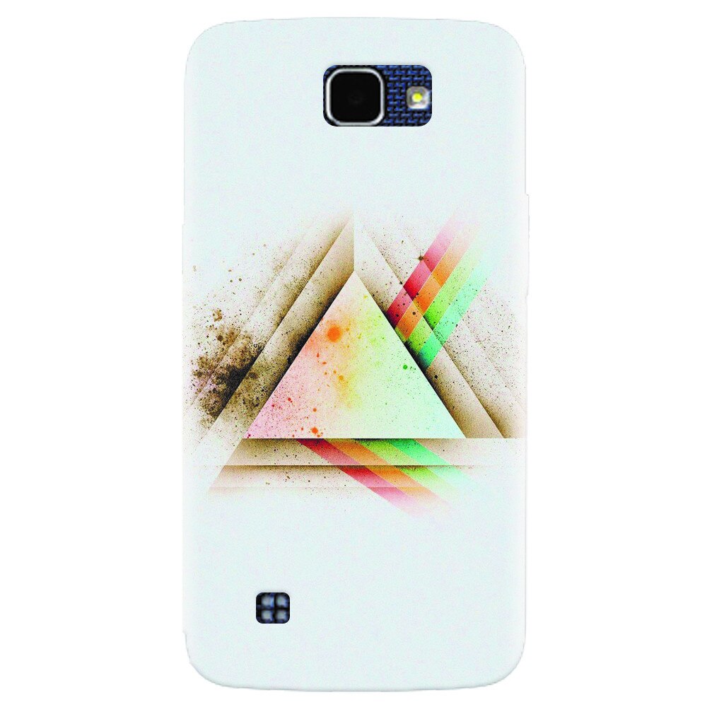 Husa silicon pentru LG K4, Abstract Grunge Light Triangle