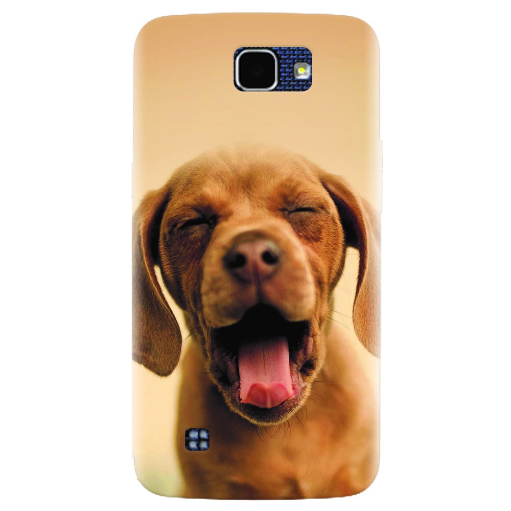 Husa silicon pentru LG K4, Cute Yawning Puppy
