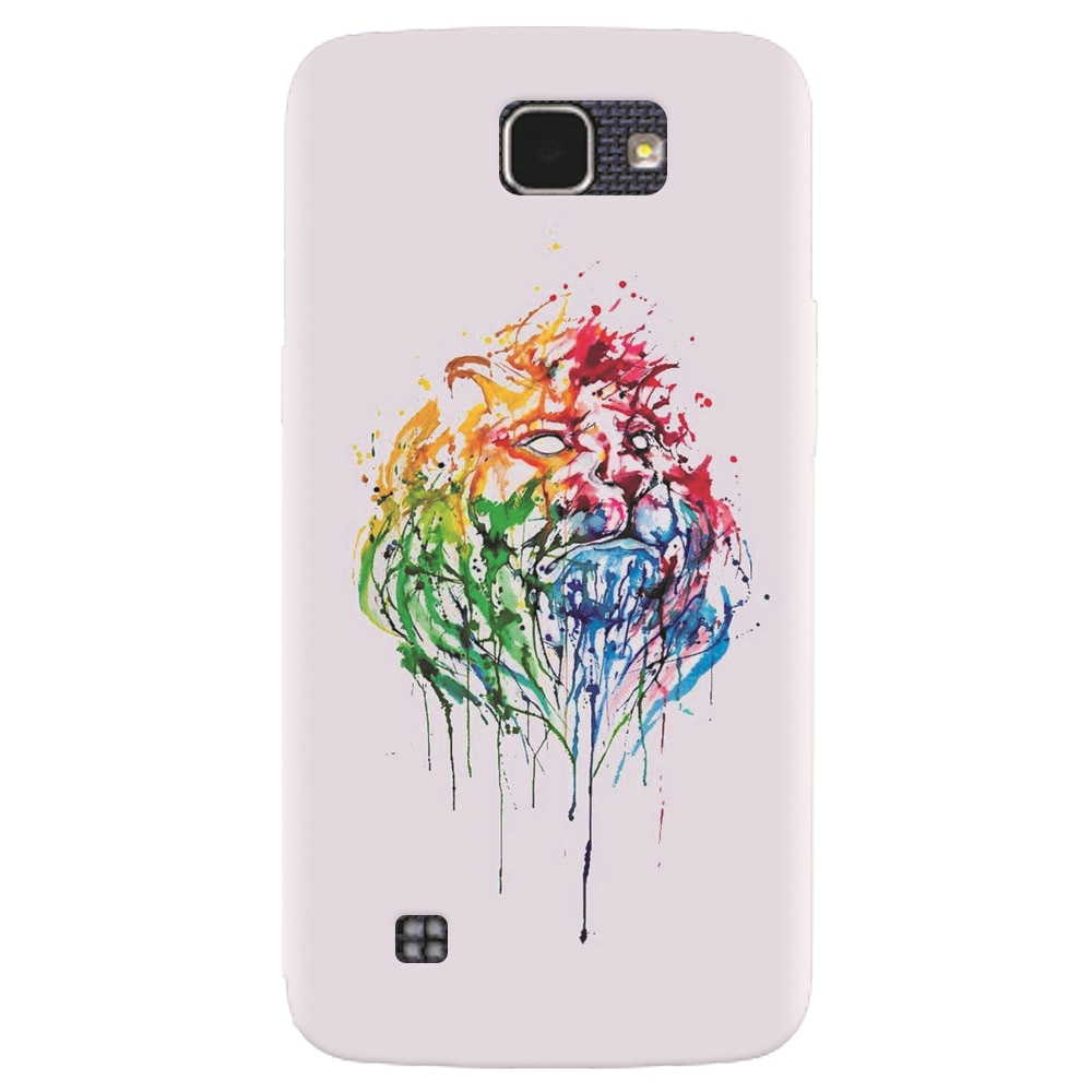 Husa silicon pentru LG K4, Paint Illustration Lion Head