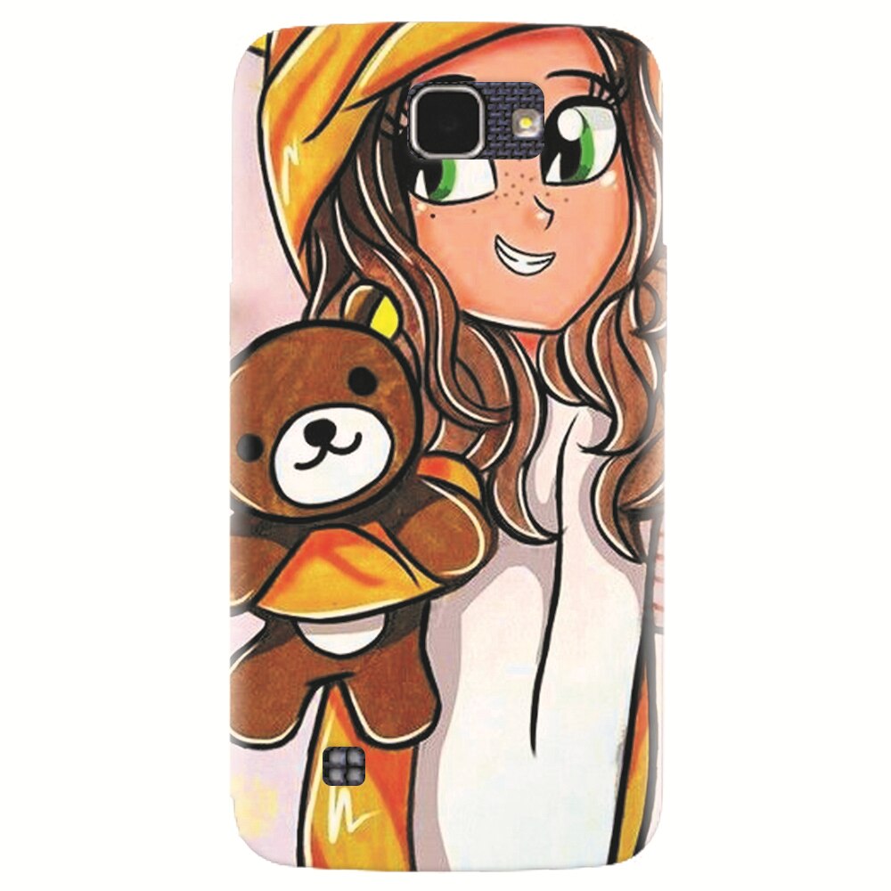 Husa silicon pentru LG K4, Girl With Little Bear