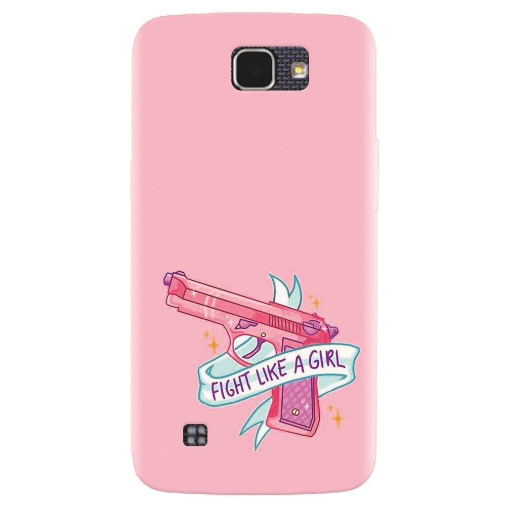 Husa silicon pentru LG K4, Fight Like A Girl