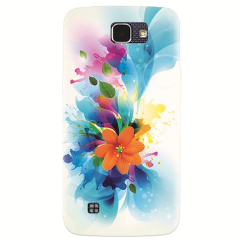 Husa silicon pentru LG K4, Flower 011 Husa silicon pentru LG K4, Flower 011