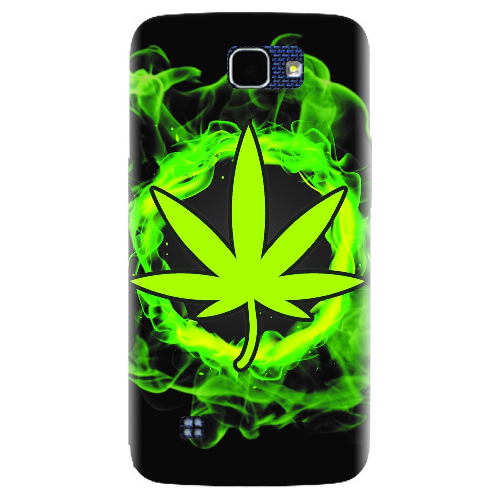 Husa silicon pentru LG K4, GreenFlames