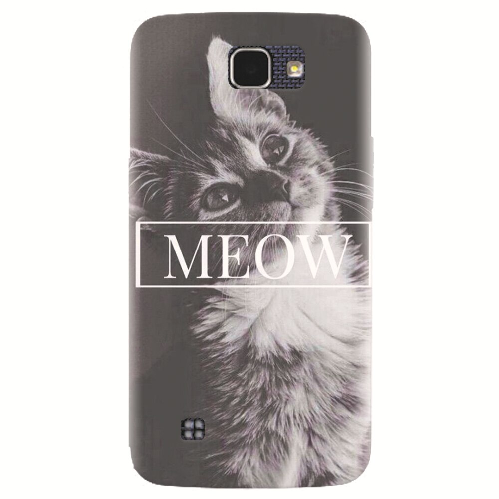 Husa silicon pentru LG K4, Meow Cute Cat