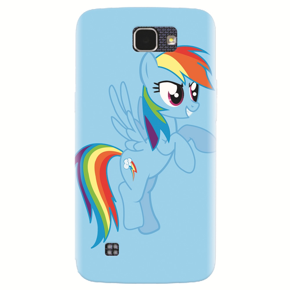 Husa silicon pentru LG K4, Rainbow Dash