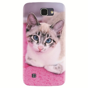 Husa silicon pentru LG K4, Siamese Kitty Husa silicon pentru LG K4, Siamese Kitty