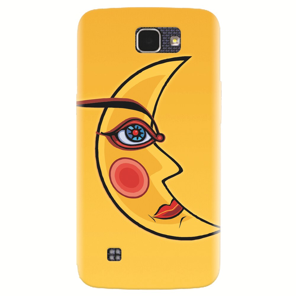 Husa silicon pentru LG K4, Yellow Moon