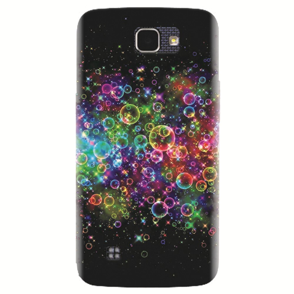 Husa silicon pentru LG K4, Rainbow Colored Soap Bubbles