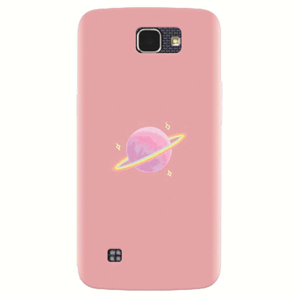 Husa silicon pentru LG K4, Saturn On Pink