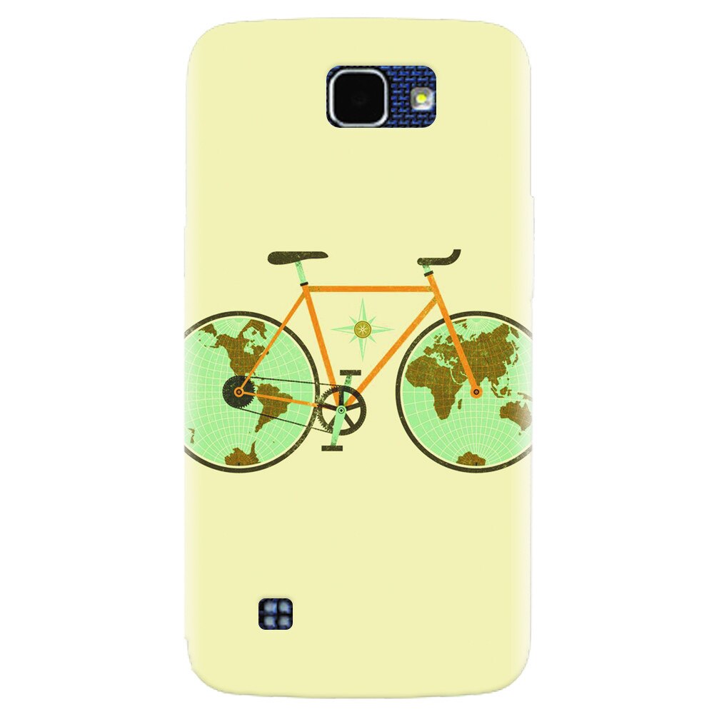 Husa silicon pentru LG K4, Retro Bicycle Illustration