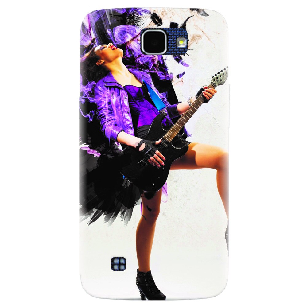 Husa silicon pentru LG K4, Rock Music Girl
