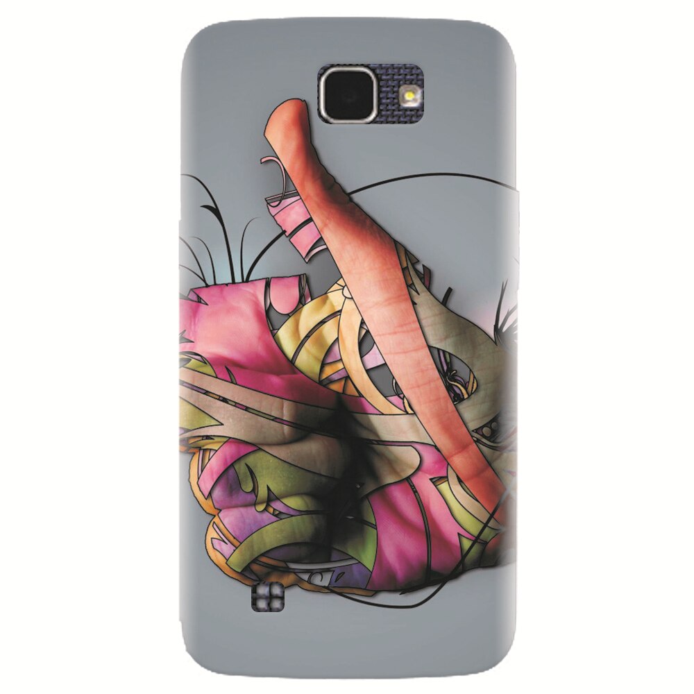 Husa silicon pentru LG K4, Beautiful Hand Art