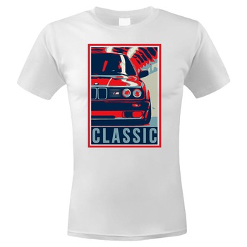 Tricou Personalizat Bmw E30 Classic, ADLER, Alb, S Tricou Personalizat Bmw E30 Classic, ADLER, Alb, S
