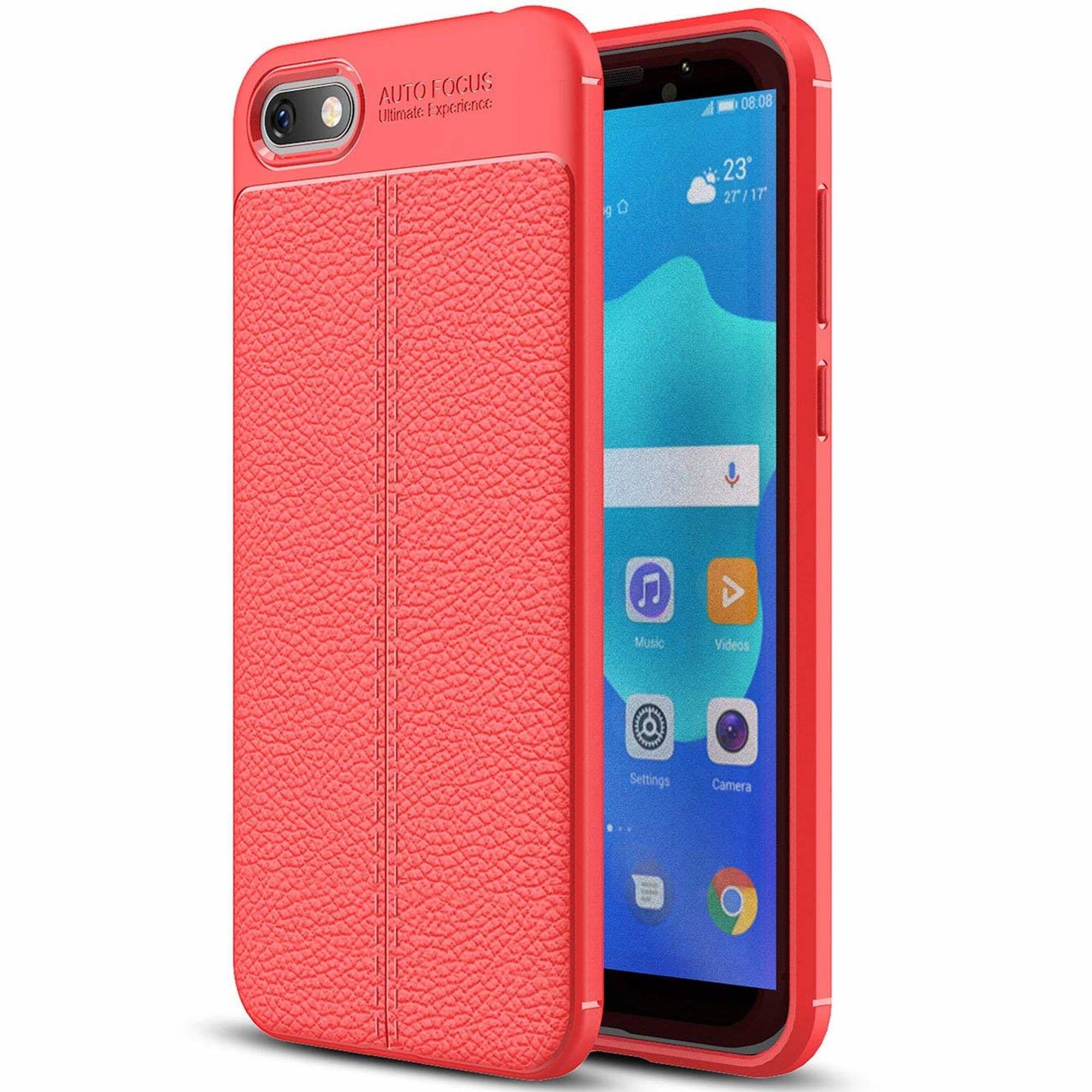 Husa Huawei Y5 ( 2018 ) Grain Silicon Tpu - rosu