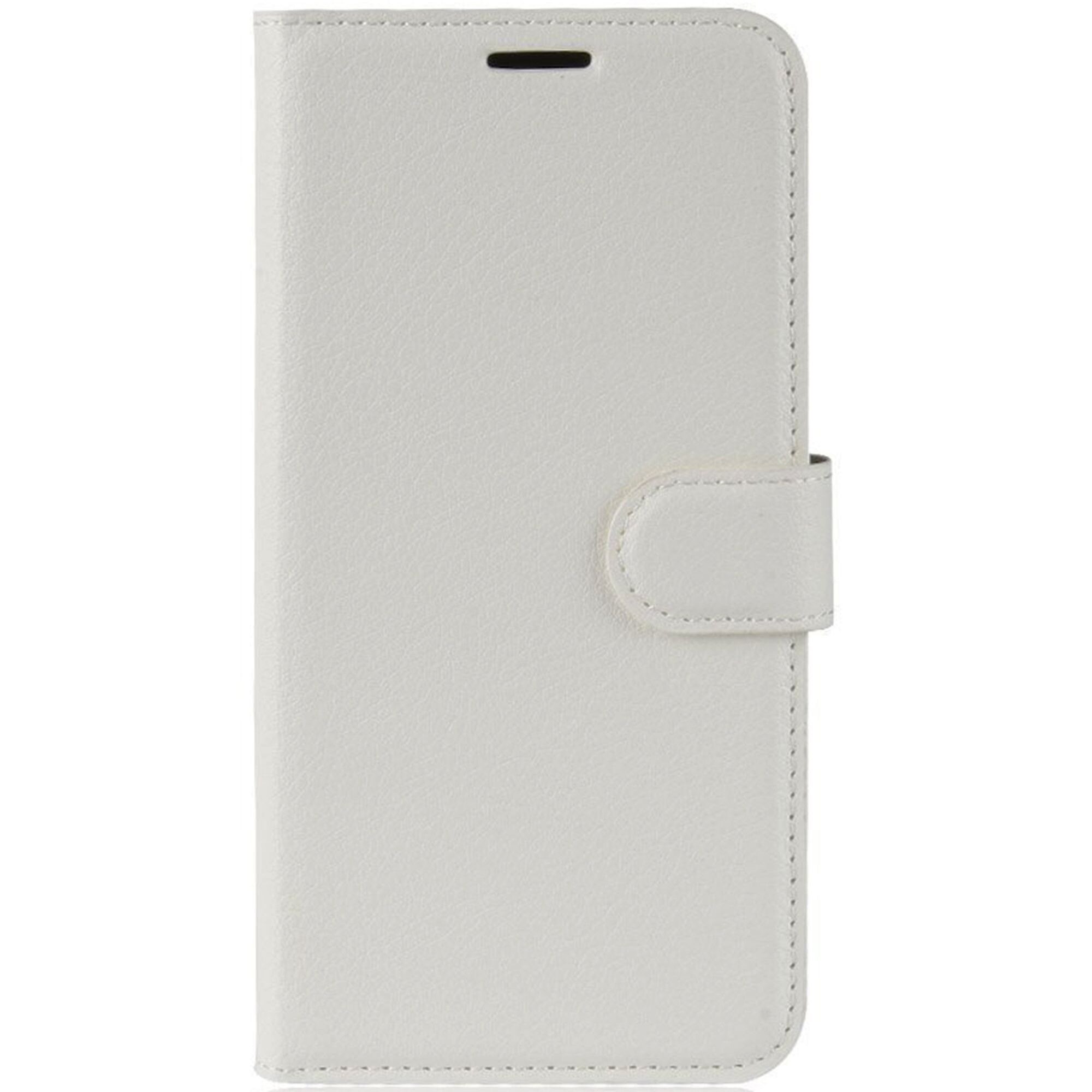 Husa Huawei Y5 ( 2018 ) din piele Crazy Horse - alb