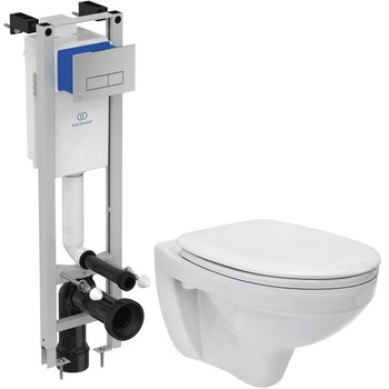 Set Incastrat - Ideal Standard + Delphi - Gata de montaj - Vas wc Suspendat Cersanit Delphi + Capac + Rezervor Ideal Standard + Clapeta Crom Lucios Set Incastrat - Ideal Standard + Delphi - Gata de montaj - Vas wc Suspendat Cersanit Delphi + Capac + Rezervor Ideal Standard + Clapeta Crom Lucios