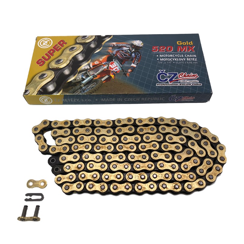 Lant transmisie CZ 520 MX Gold Super (118 zale) fara O-Ring